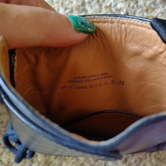 Tory Burch Lukas Flat moto vegan leather lace up Booties sz 8,5 - Picture 10 of 10